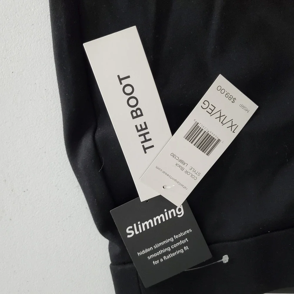 NWT Rafaella The Boot High Rise Slimming Bootcut Pants Black Plus 1X Career